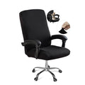 Large Black High Back Chair Cover with Zipper M2612