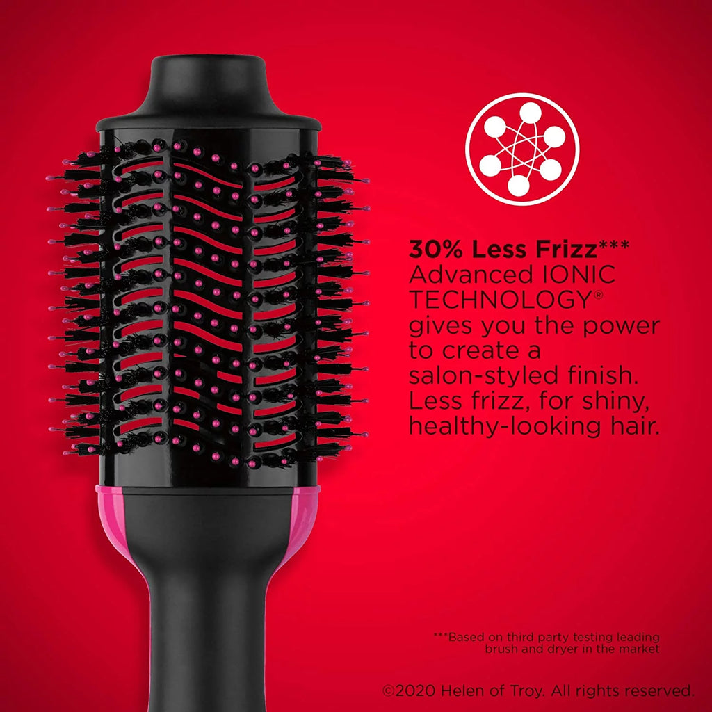 Black Hot Air Brush Hair Dryer And Volumizer N881