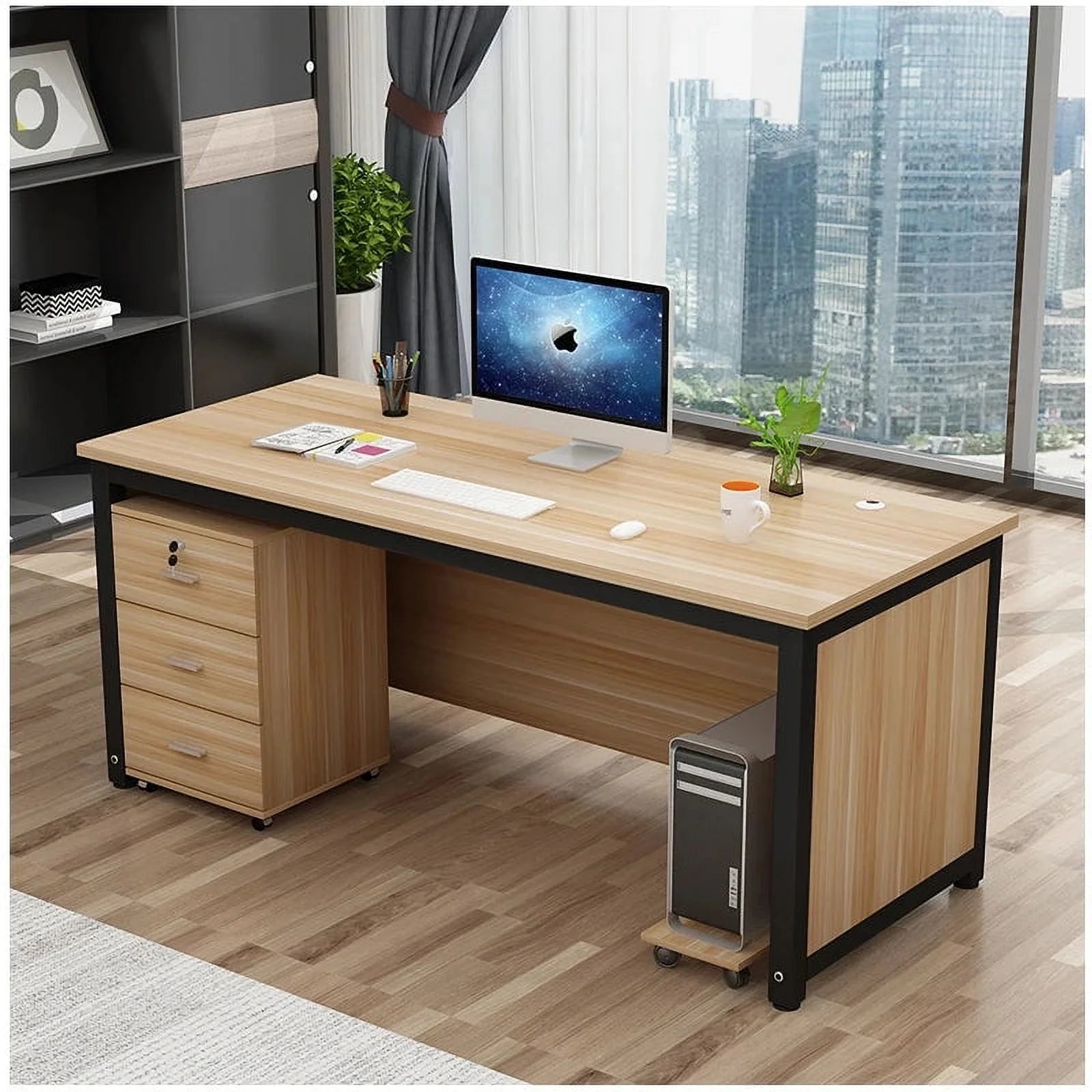 Monitor Desk with Drawers X28039