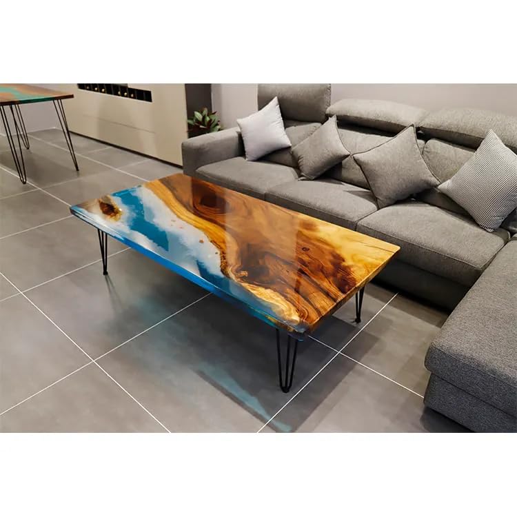 River Table Epoxy Dining Table Resin Coffee Table (without Stand, 60 x 36 Inches) G593