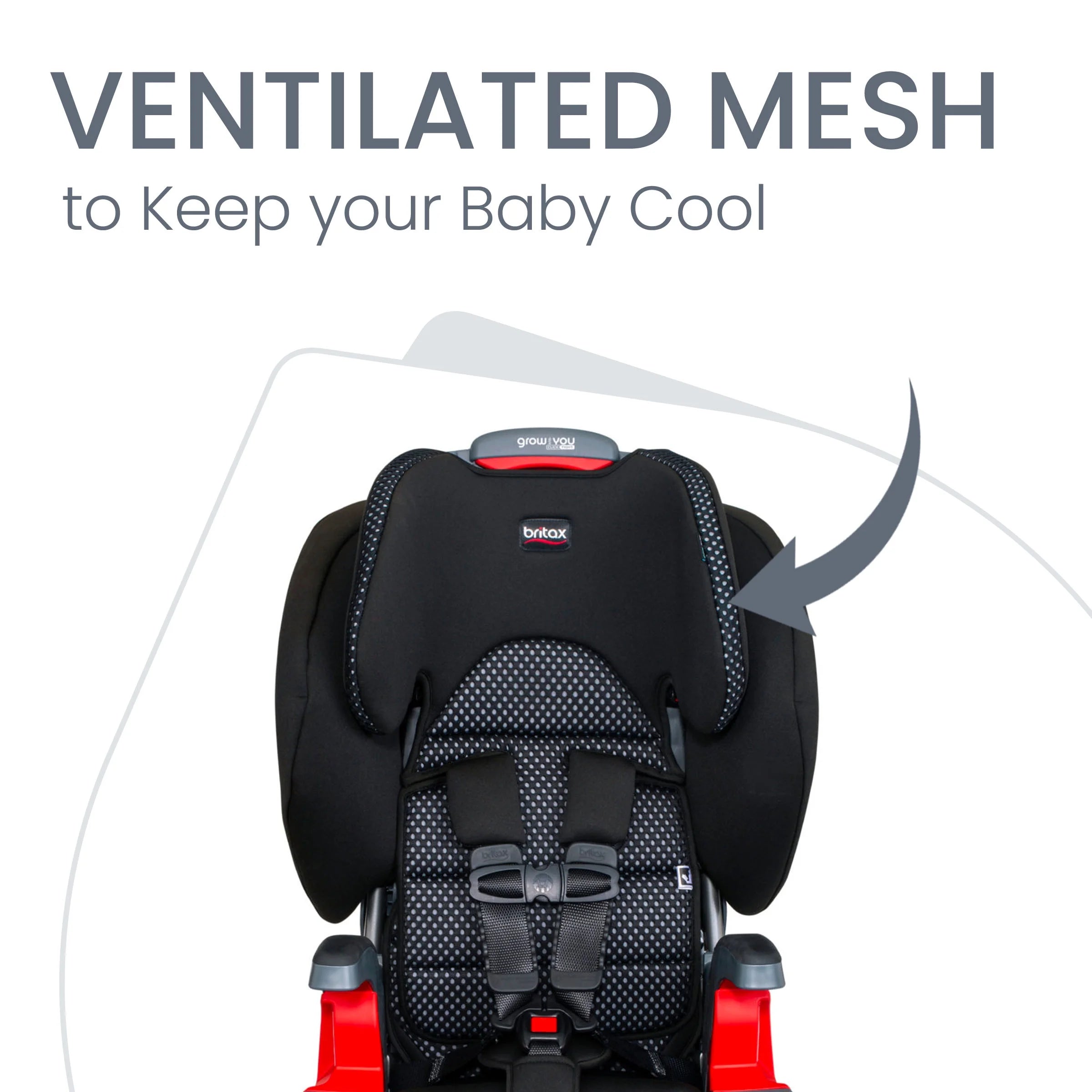 Cool Flow Grey 2-in-1 High Back Booster Car Seat O630121