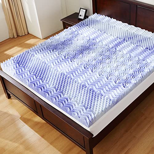 3 Inch Queen Memory Foam Mattress Topper with Cooling Gel Infused Foam M464087
