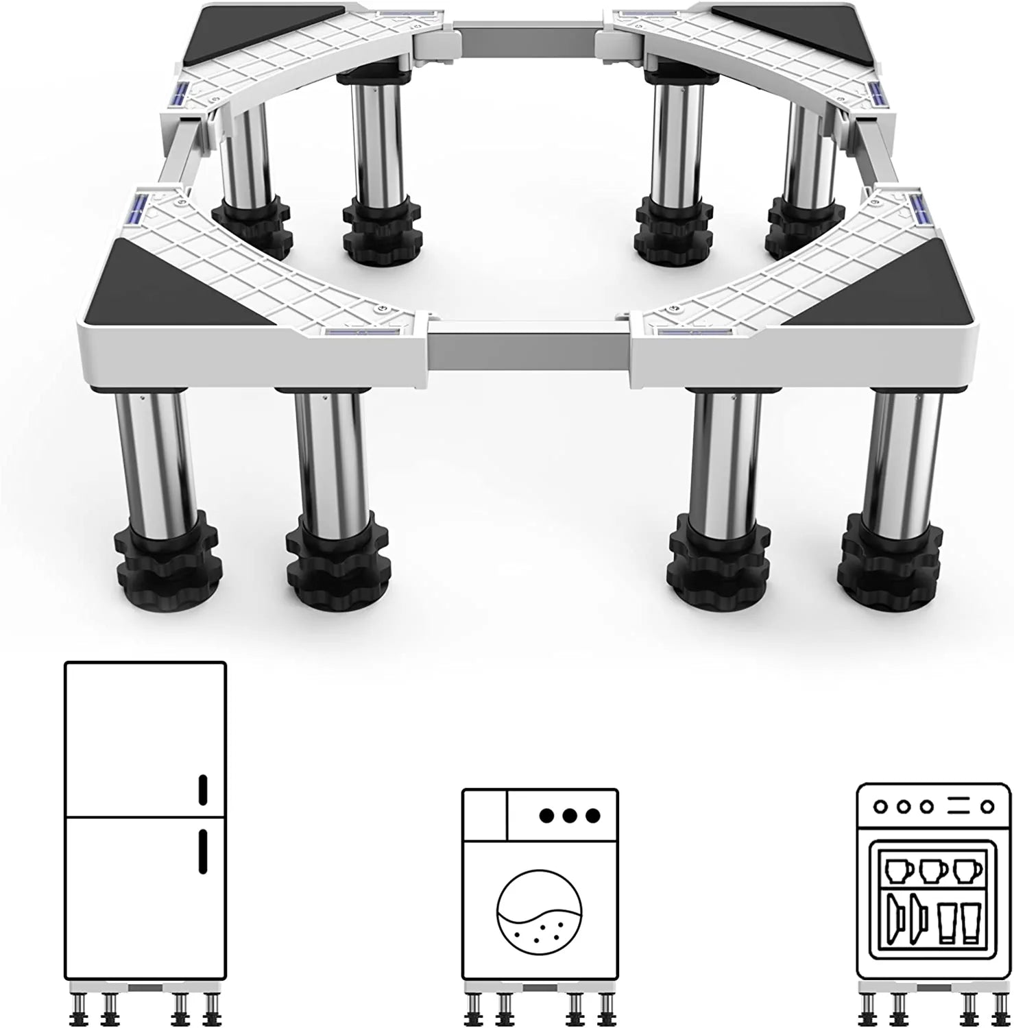 Silver Mini Fridge Stand for Washer H84227