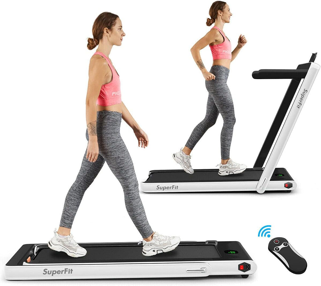 2 in 1 Folding Treadmill with LED Display I8505