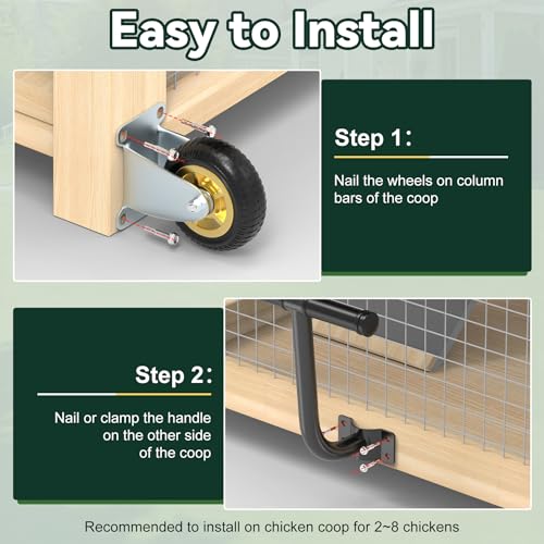 2 Pack 4" Caster Wheels and Lifting Handle K23087