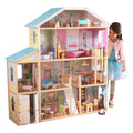 Wooden Dollhouse with 34 Accessories T8460