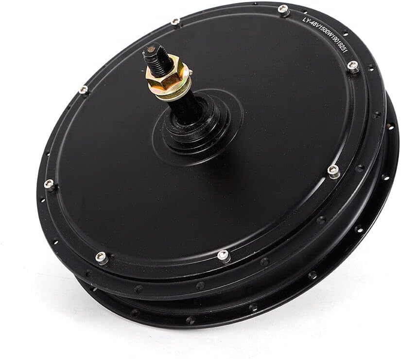 1500W 48V Brushless Gearless Hub Motor Rear Wheel Conversion Kit for 20-28" Bikes I657894