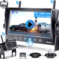 4 Channels 7'' DVR Monitoring Wireless HD 1080P Rear View Camera J193440