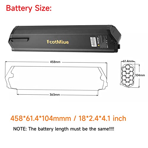 48V 17.5Ah 840Wh Ebike Replacement Battery Pack Lithium Li-ion Batteries U5247
