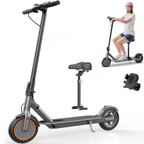 Folding Electric Scooter with Seat, 350W Motor, 8.5" Tire, 19MPH, 21Mile Range A422