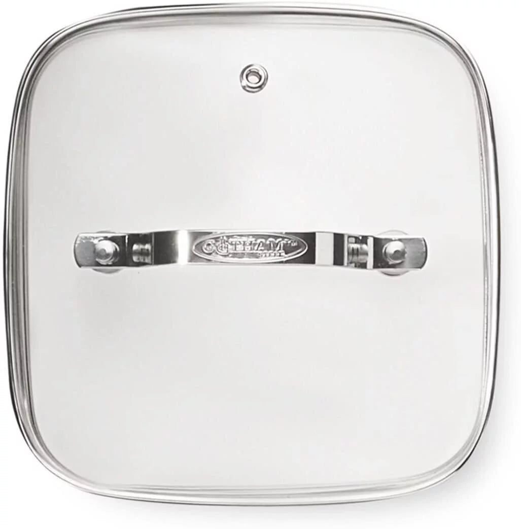 12.5" Square Tempered Glass Frying Pan Lid J211952