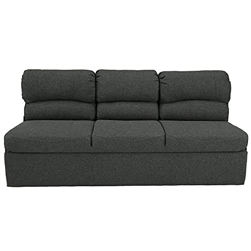 72" RV Jackknife Sleeper Sofa with Drop-Down Console Cloth Fabric D52119
