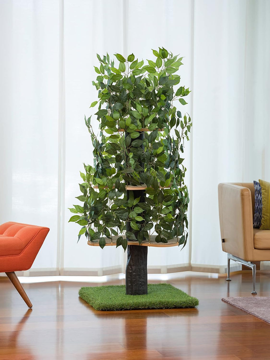 Cat Tree with Leaves C3466