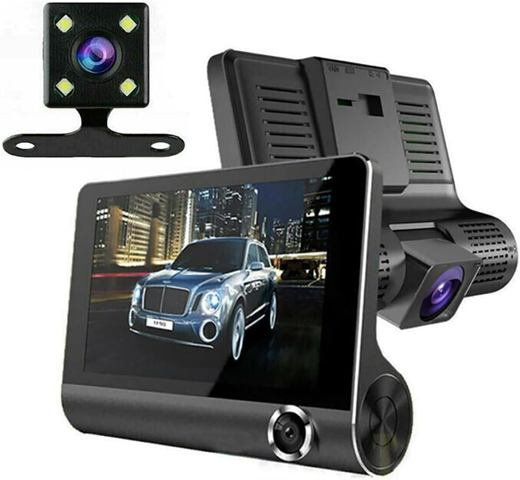 Dash Cam Front and Rear Dual 4 inch Dashboard Camera Full HD 170° Wide Angle with Night Vision Y7841