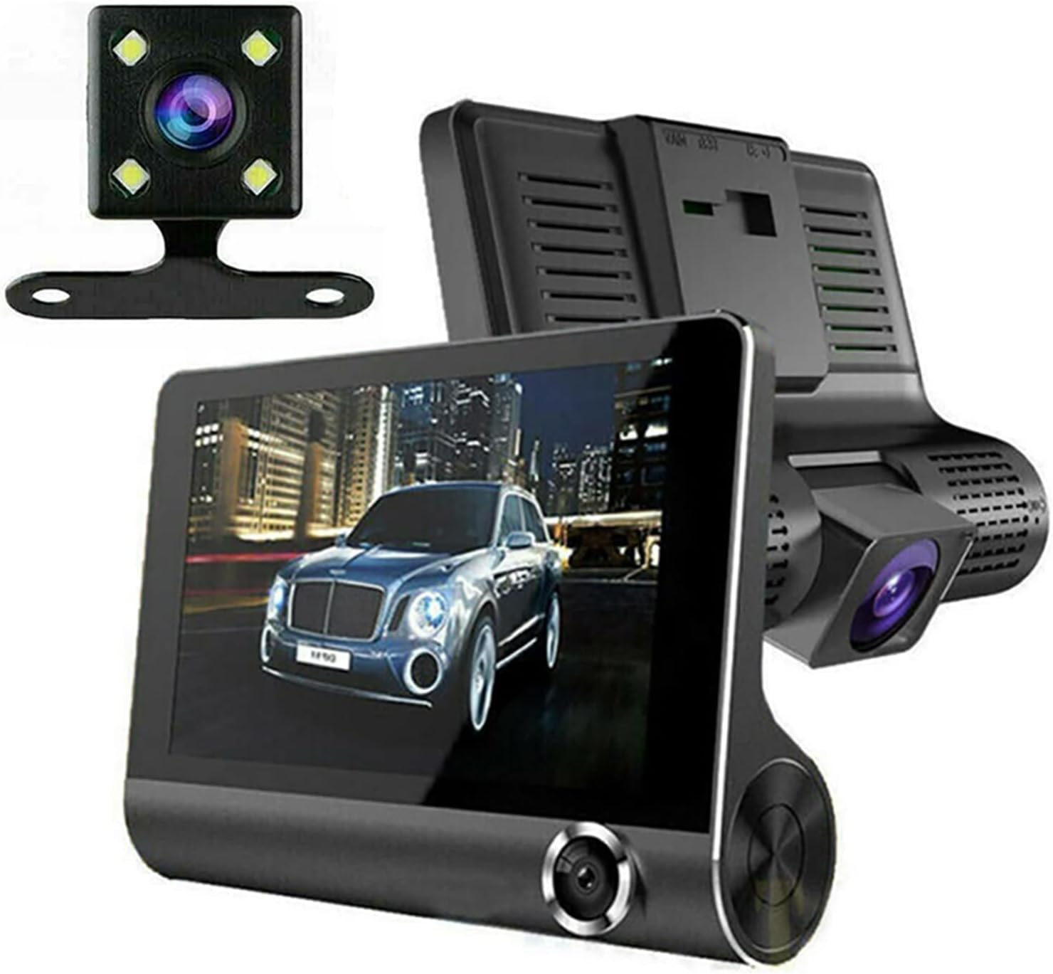 Dash Cam Front and Rear Dual 4 inch Dashboard Camera Full HD 170° Wide Angle with Night Vision Y7841