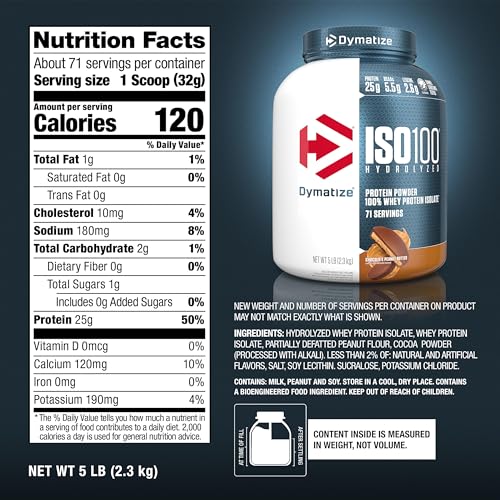 Cookies & Cream Whey Protein Powder Isolate, 25g Protein, 20 Servings Q58000