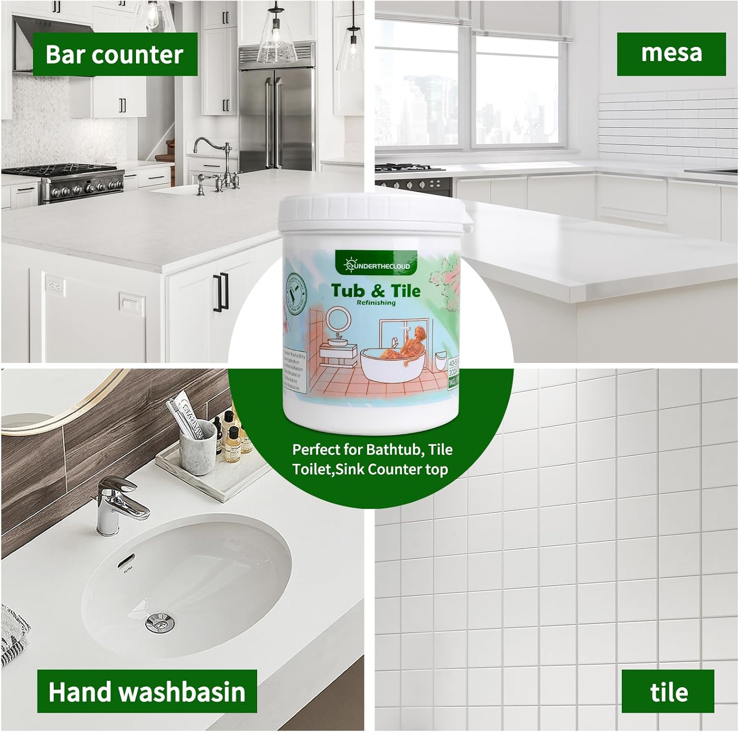 White 35 oz Tub and Tile Refinishing Kit Z263747