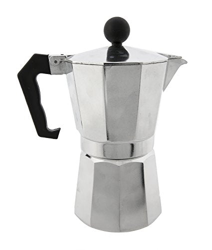 Silver 3 Espresso Cups Moka Pot I5932