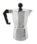 Silver 3 Espresso Cups Moka Pot I5932