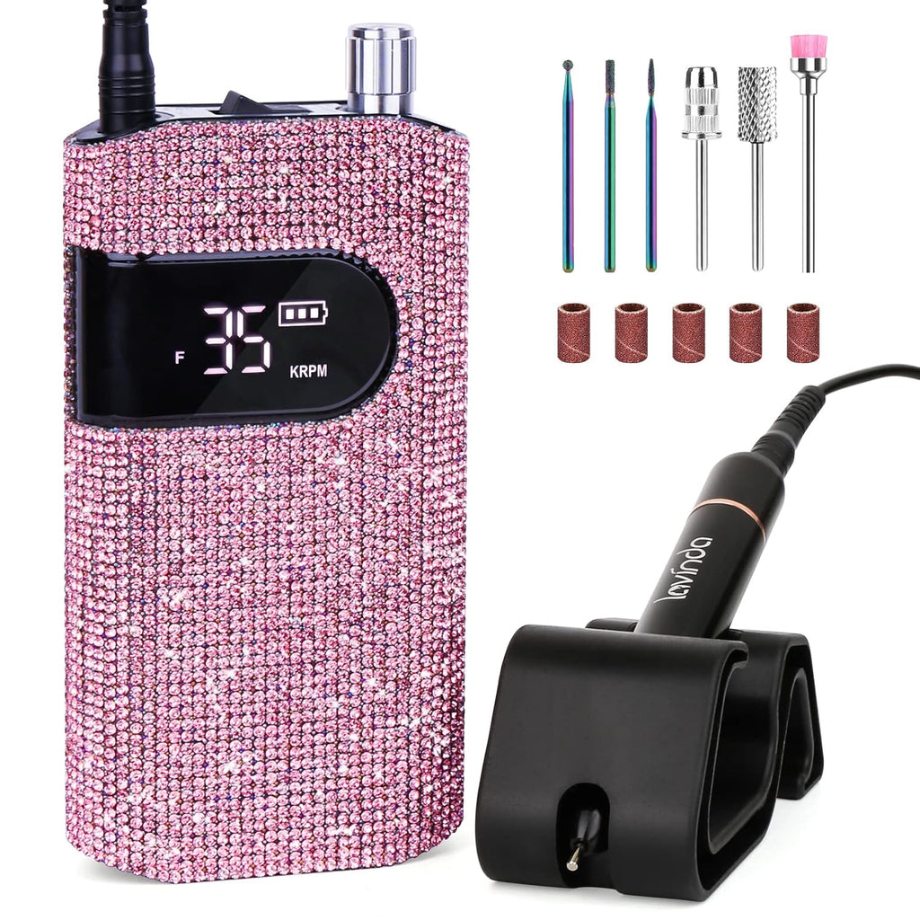 Pink Diamond Cordless UV LED Nail Lamp 56W Nail Dryer J395