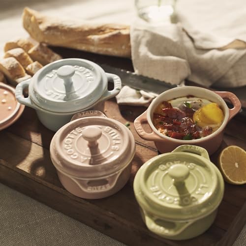 6-pc Mini Round Ceramic Cocotte Set E39222
