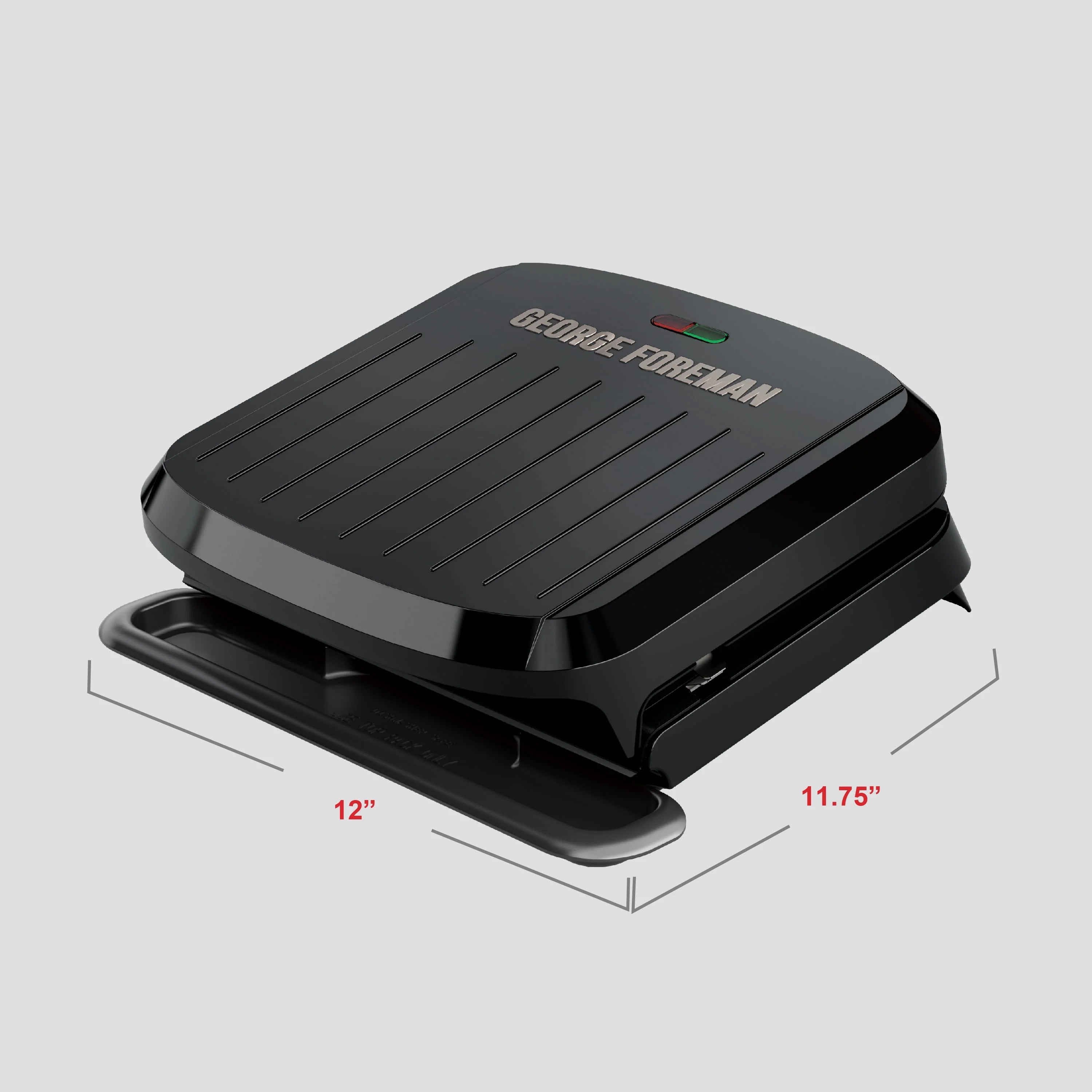 Black 4-Serving Removable Plate Grill and Panini C322