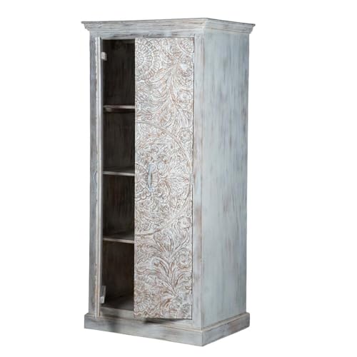 White Solid Wood Wardrobe Z9381