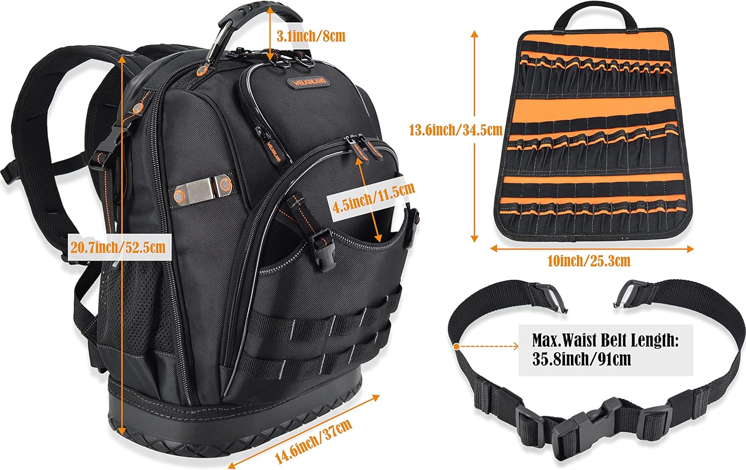 77-Pockets Tool Backpack N9527