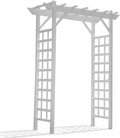 White PVC Garden Arbor X57542