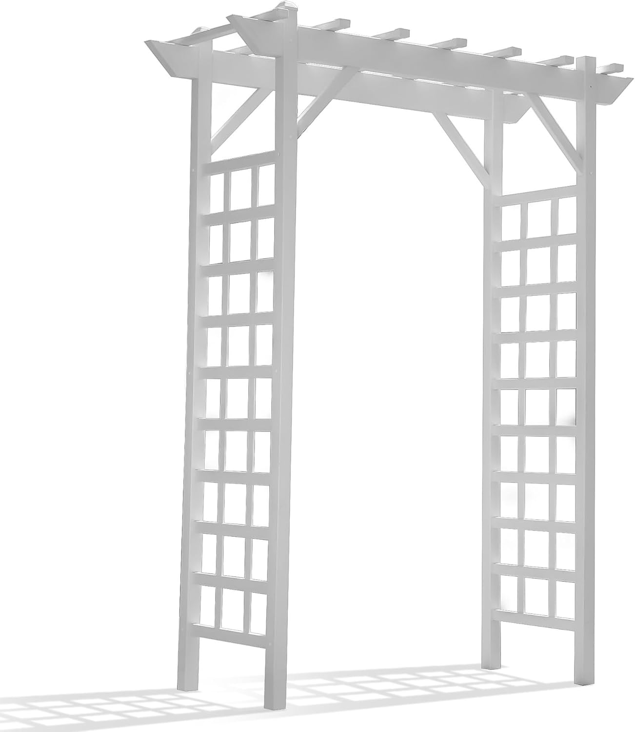 White PVC Garden Arbor X57542