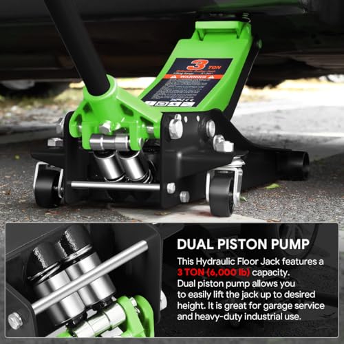 3 Ton Low Profile Steel Hydraulic Floor Jack Z571