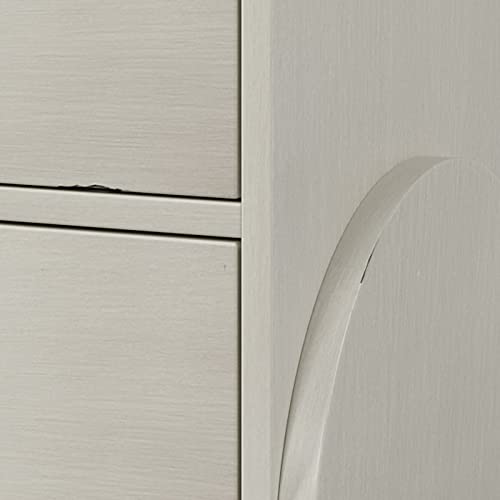 Antique White Rubber Wood Double Dresser V8686