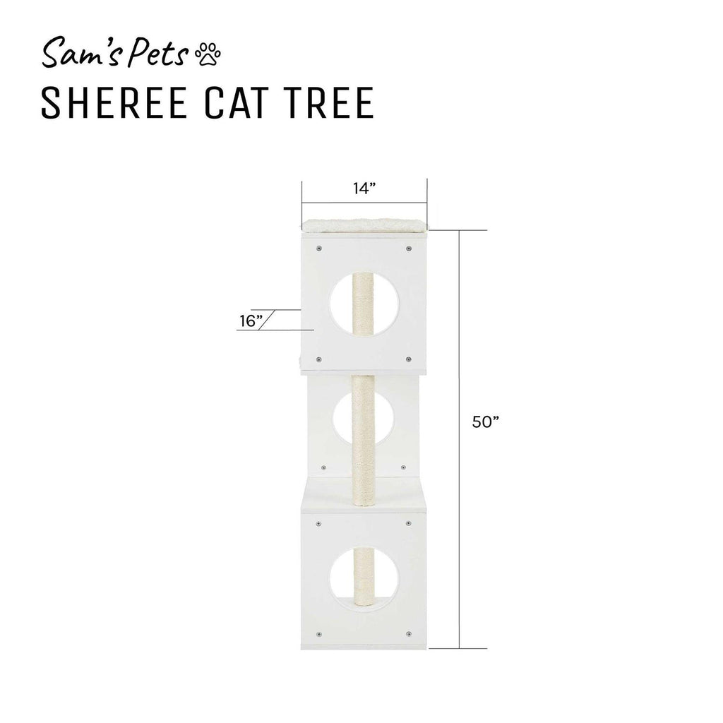 White Cat Tree X7051