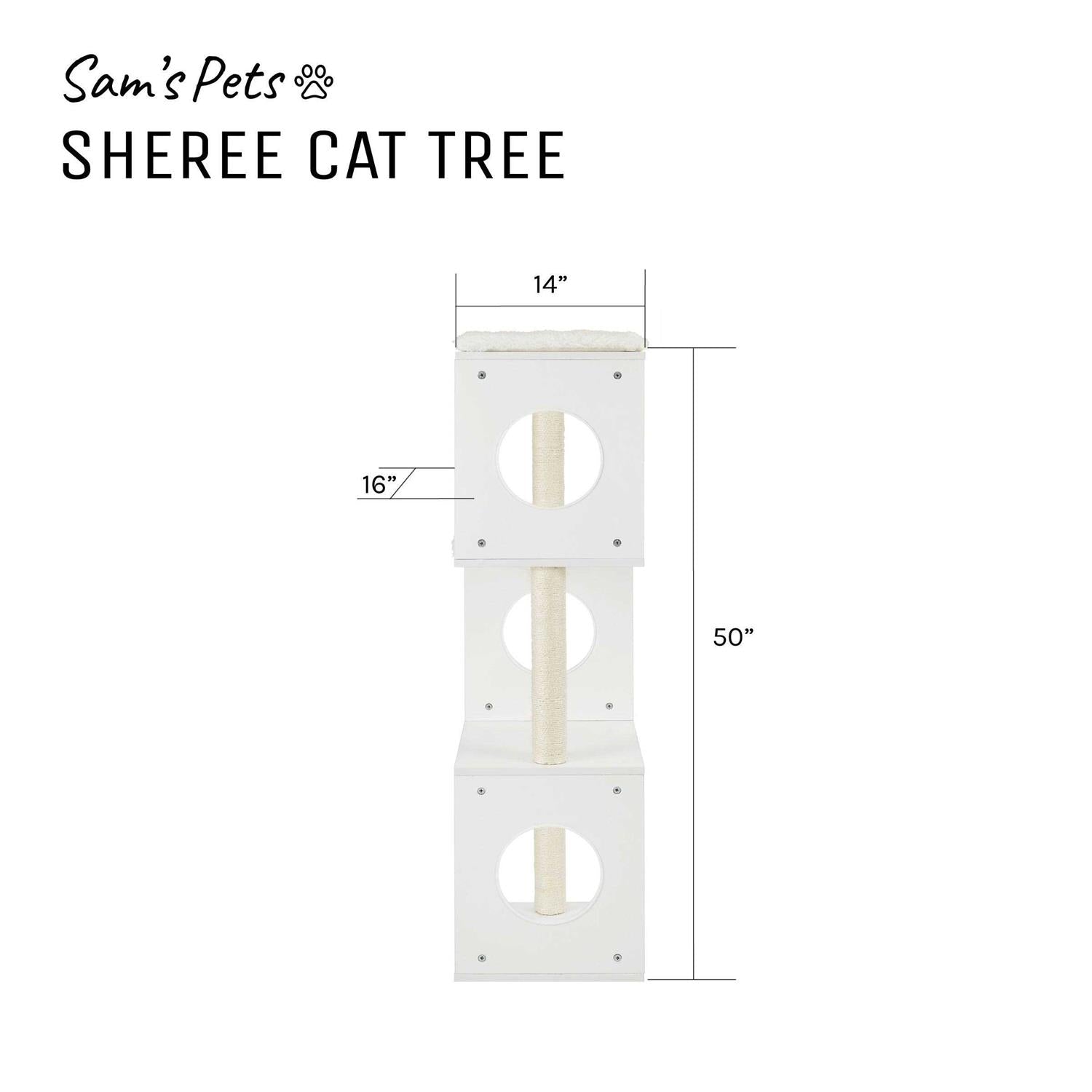 White Cat Tree X7051