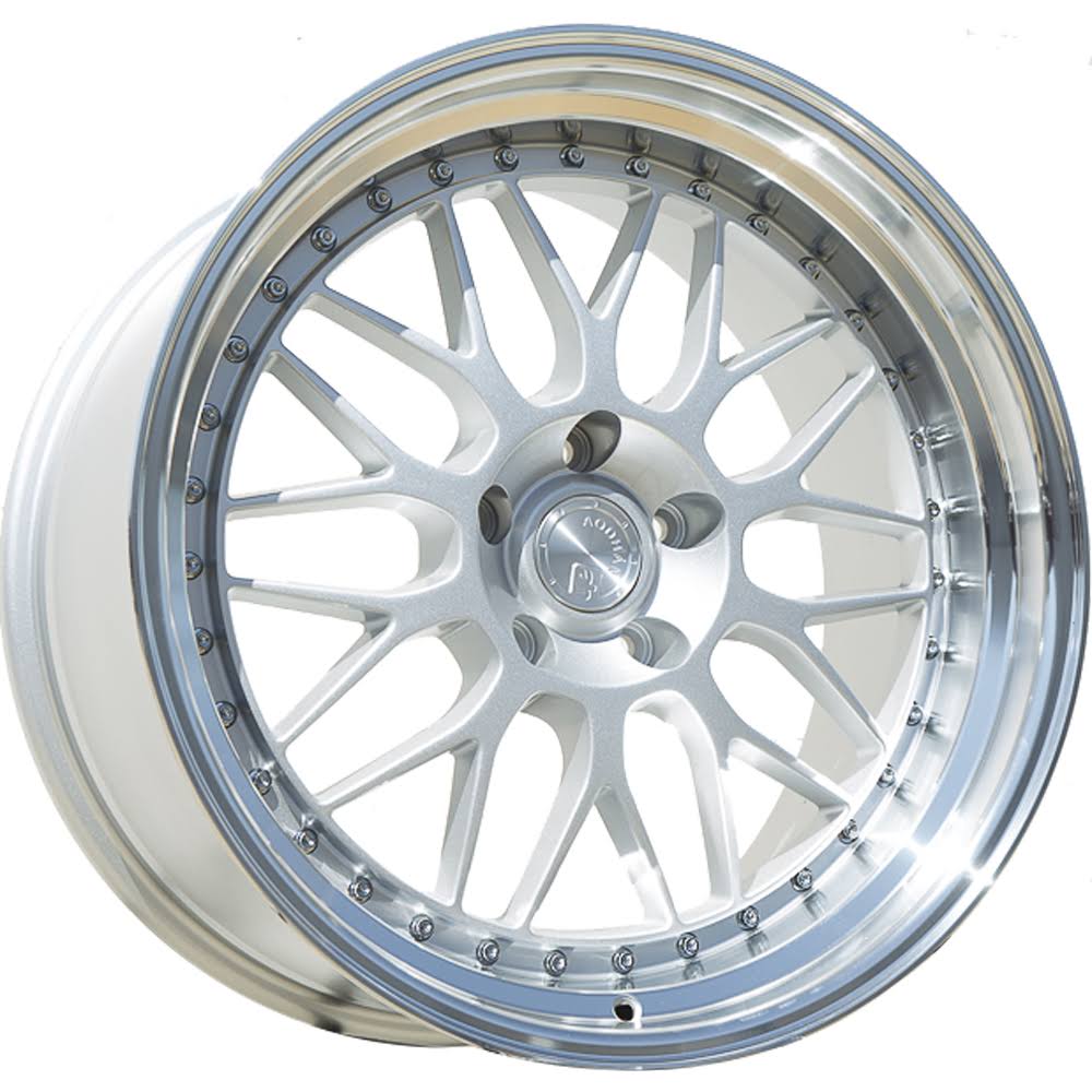 19x9.5 Silver Machined Lip Wheel Rim N9361