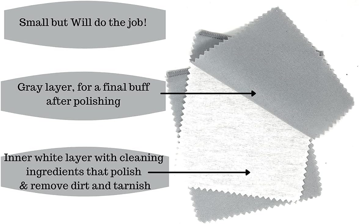 Jewelry Cleaner with Polishing Cloth, Basket and Brush, Pack of 2 F620693