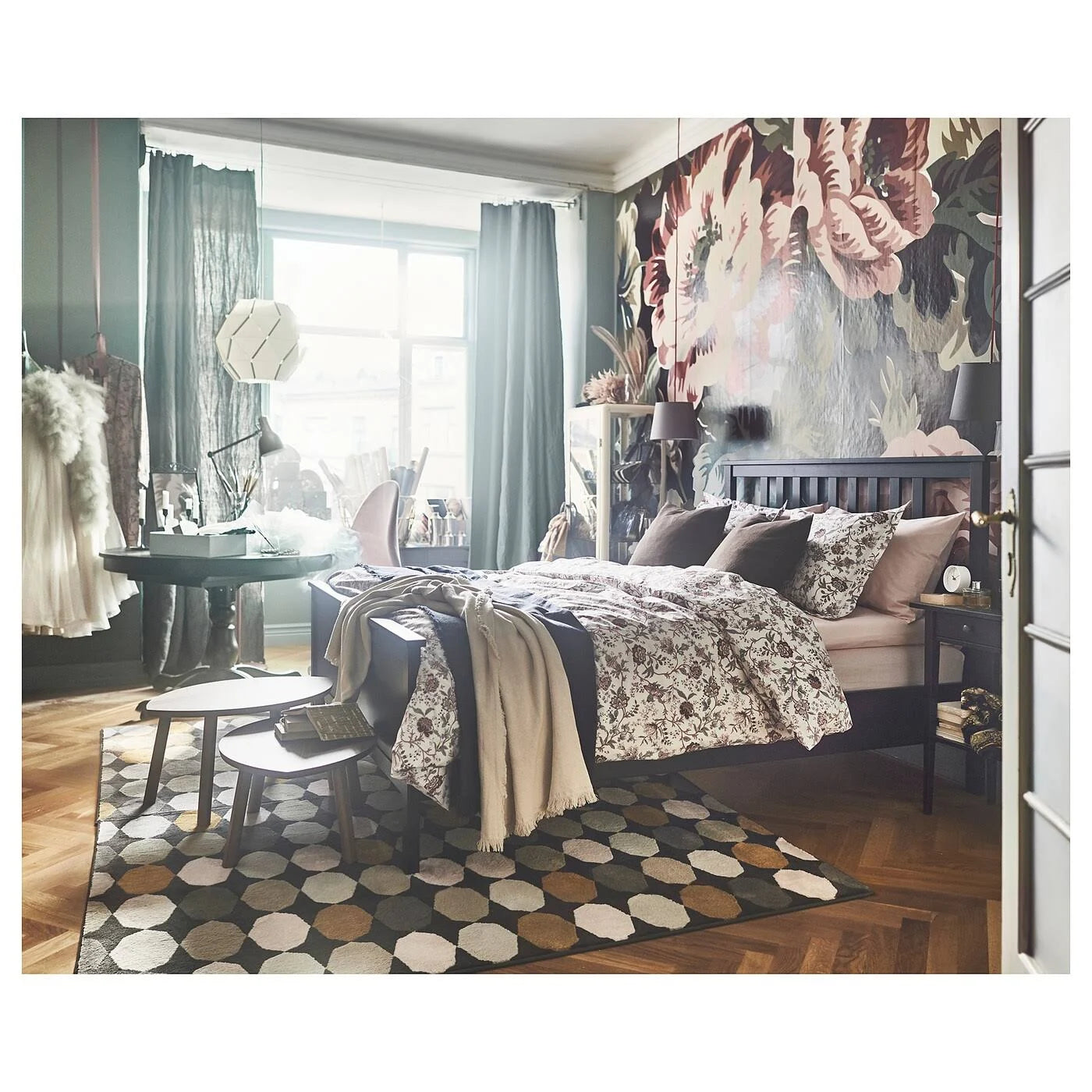Black-brown King Bed Frame H260