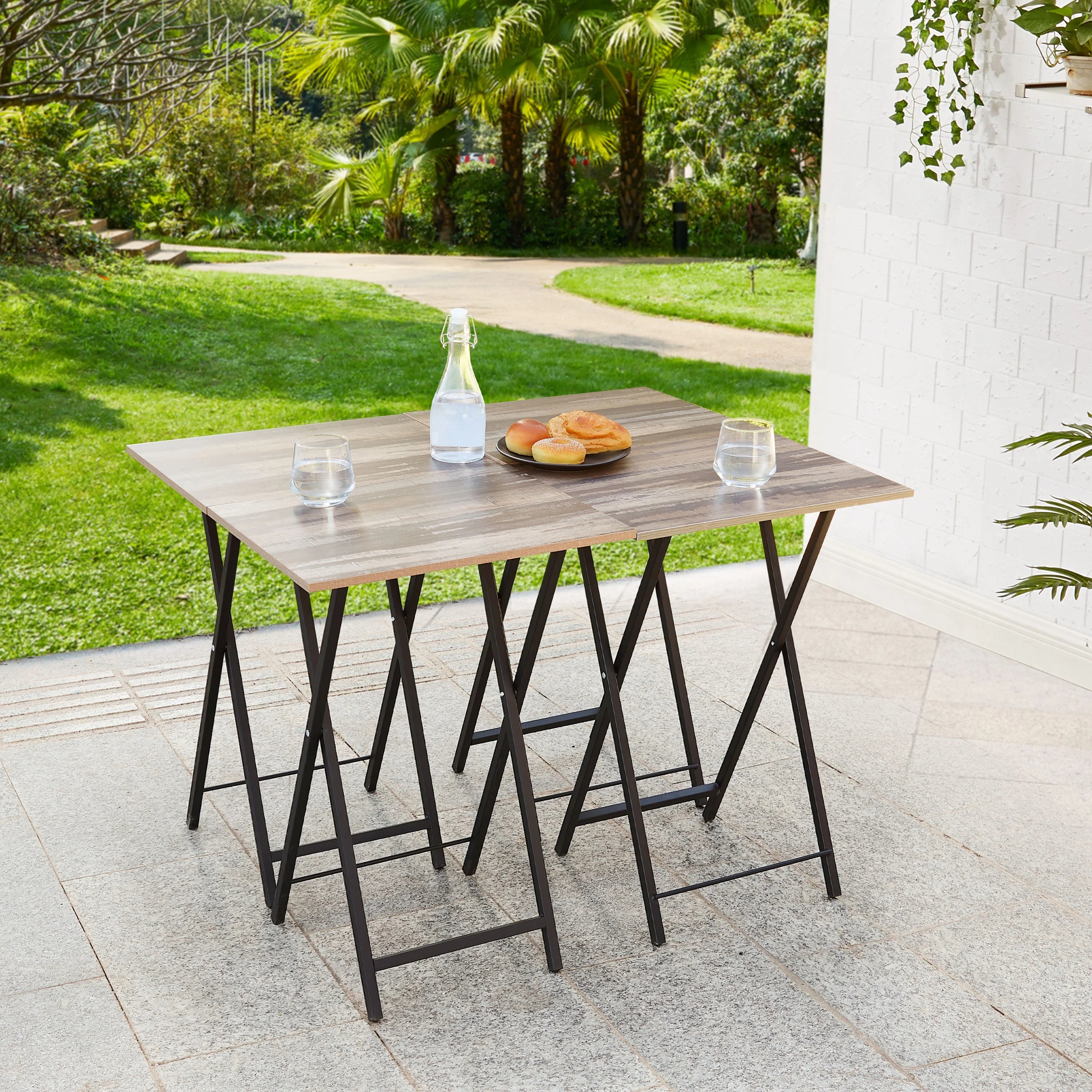 Set of 4 Folding TV Tray Tables C22809