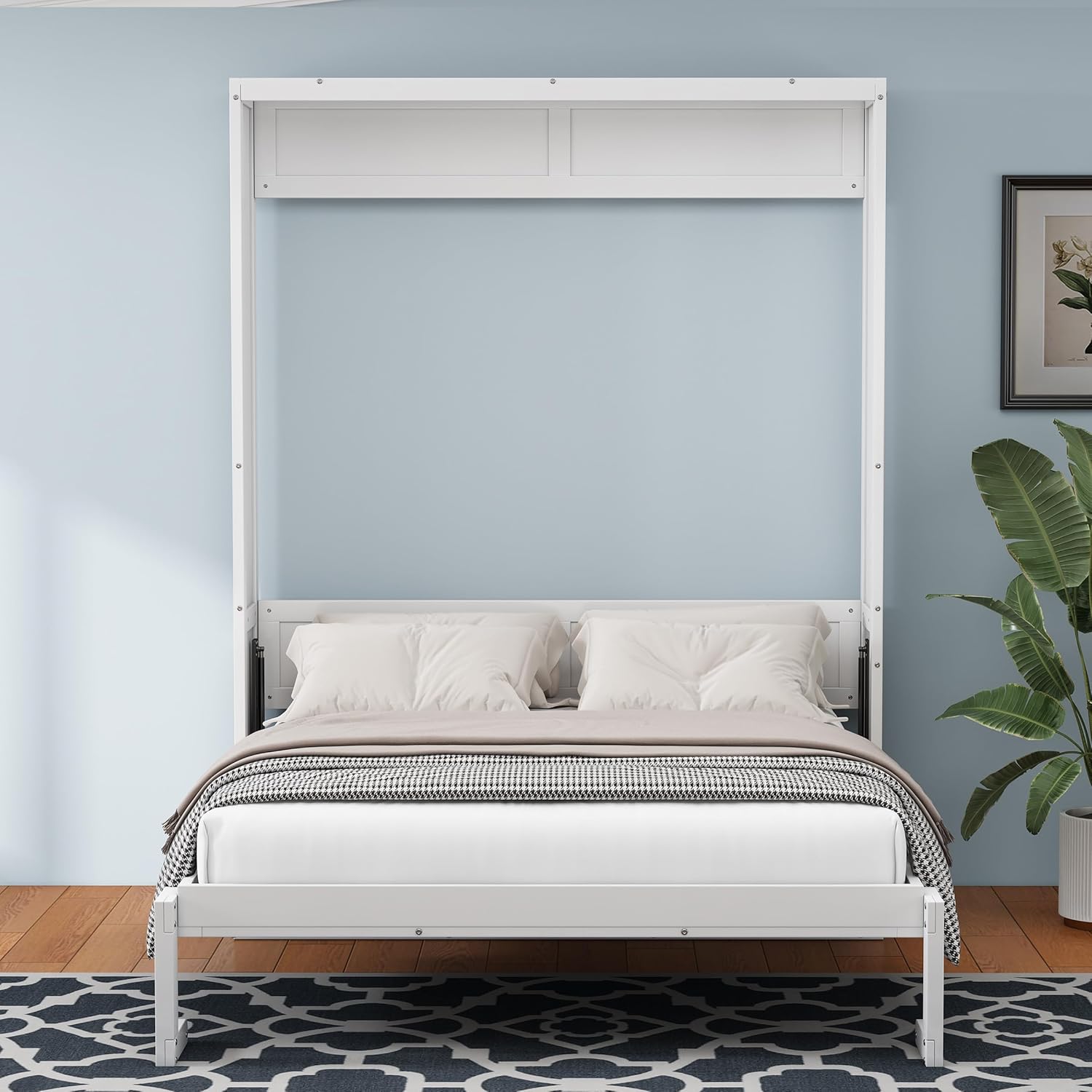 Queen Size Murphy Bed with Desk R156