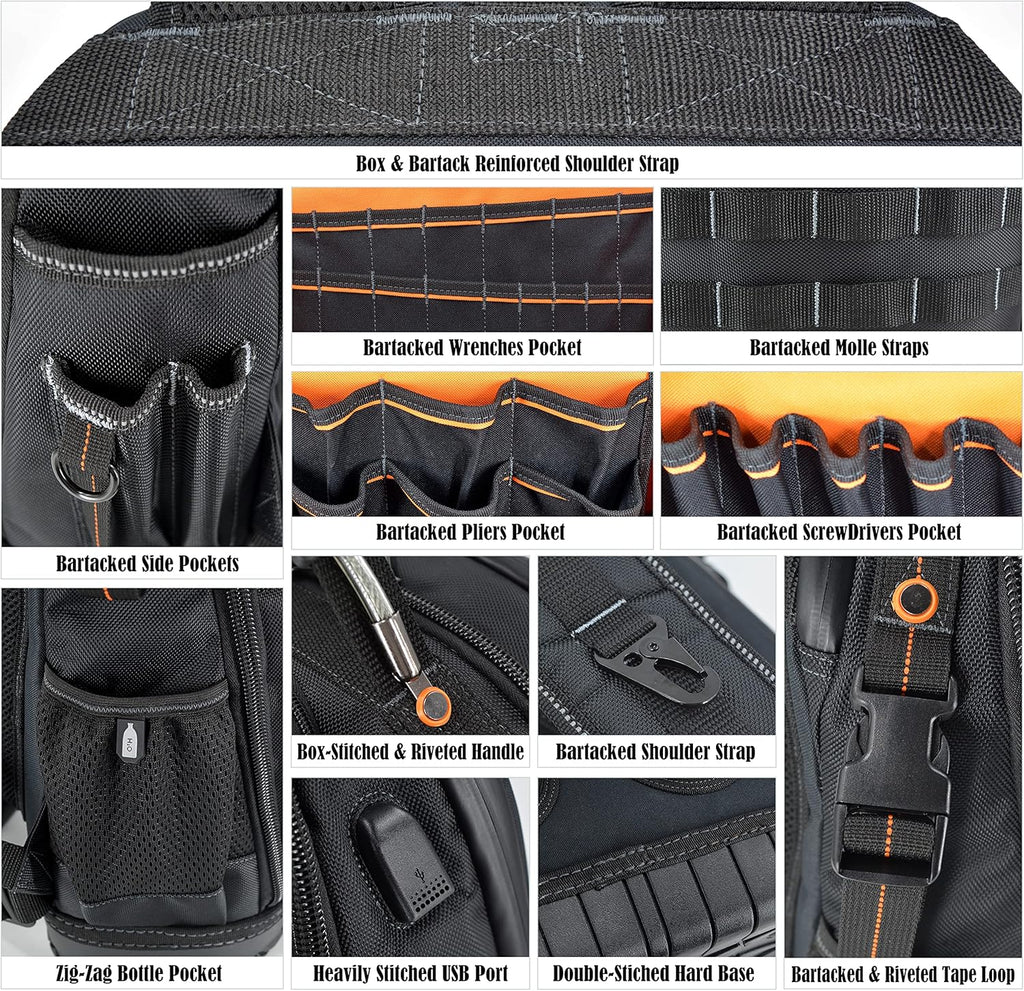 77-Pockets Tool Backpack N9527