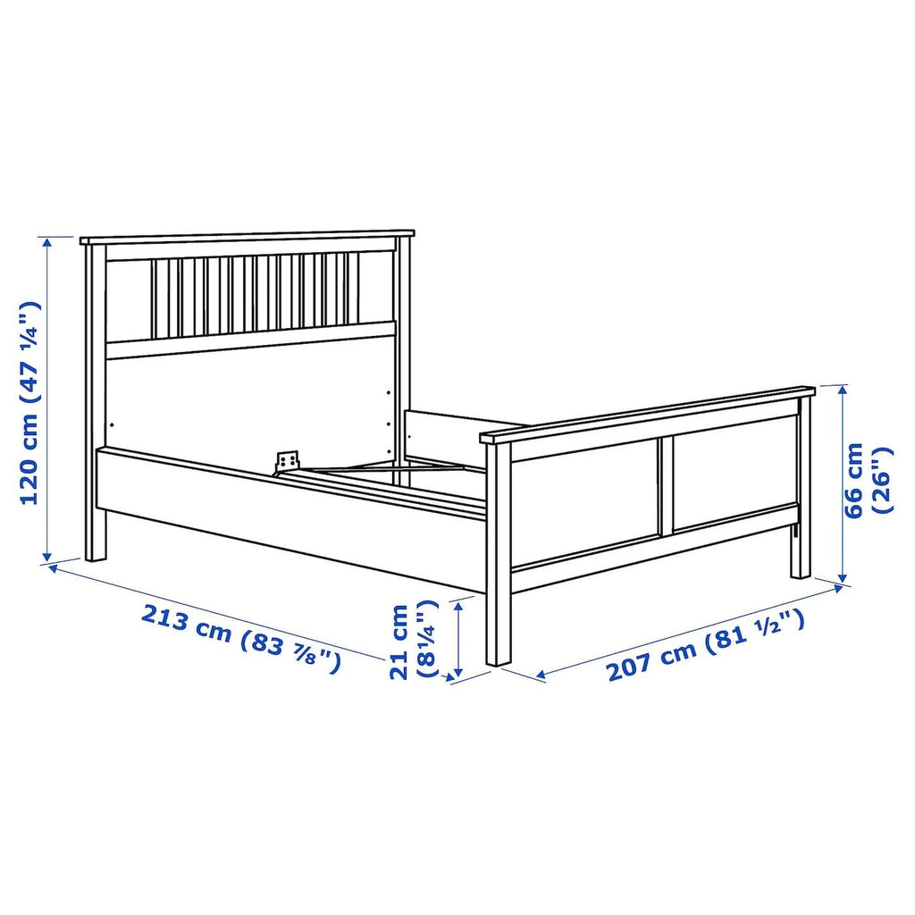 Black-brown King Bed Frame H260