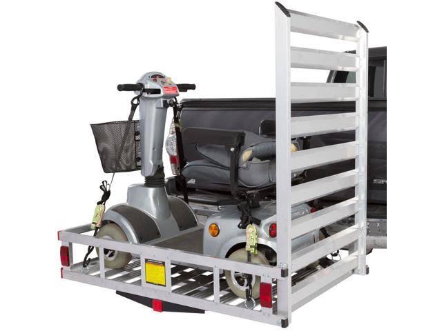 Hitch Mounted Mobility Scooter Carrier Rack with Ramp W4365