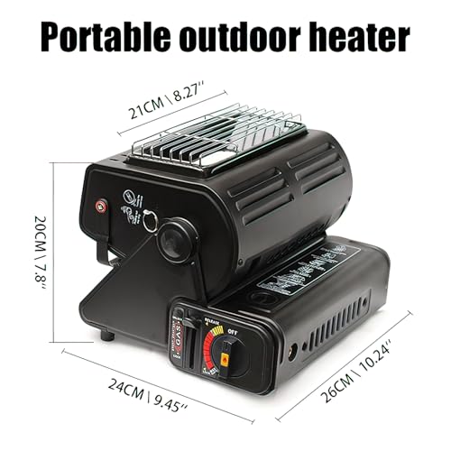 Mini Camp Tent Stove, 3 Heat Settings (Red) Z738