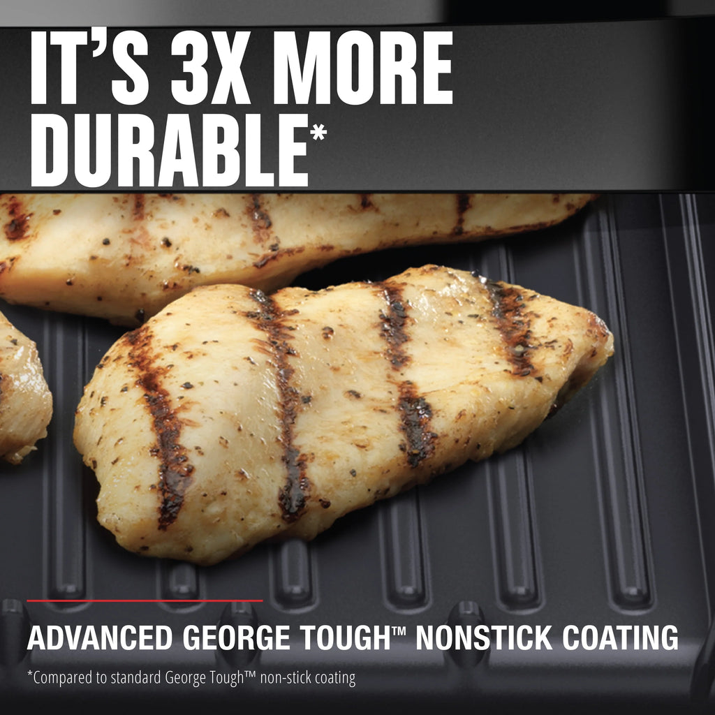 Black 4-Serving Removable Plate Grill and Panini C322