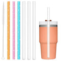 6PCS Replacement Straws for Stanley 20oz 14oz Tumbler, Reusable Clear Straws, BPA Free S793