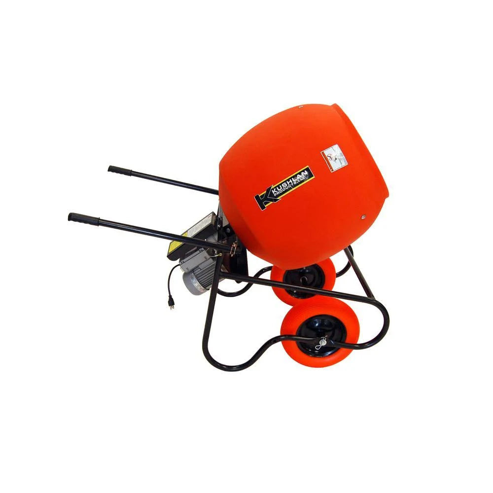 Wheelbarrow Mixer, 6 Cu ft, 115V, 3/4HP F7400
