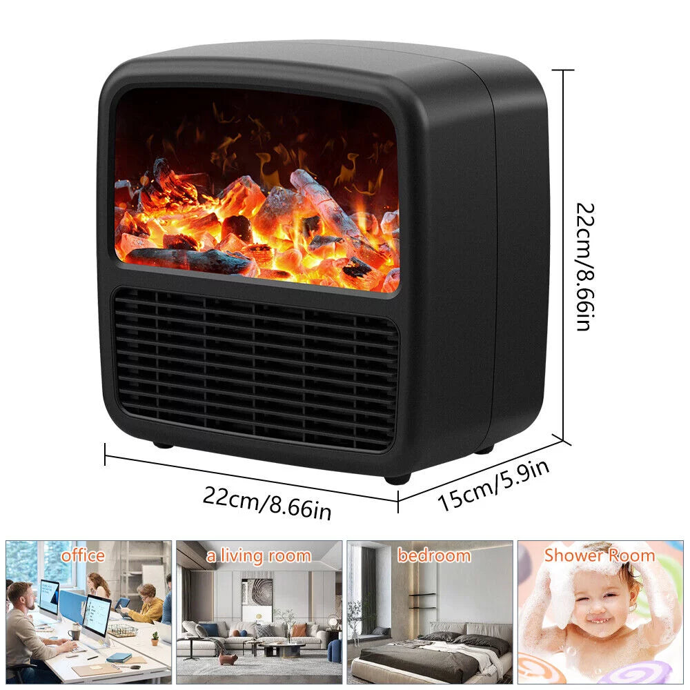 1500W Portable Electric Ceramic Space Heater with Adjustable Thermostat L390007