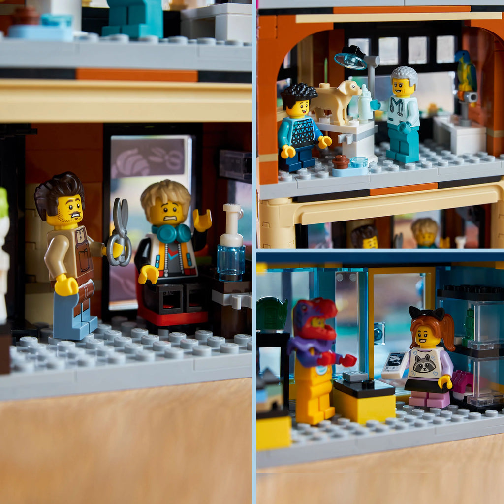 LEGO City Building Toy Set with 14 Minifigure Characters and Dog Figure D9998