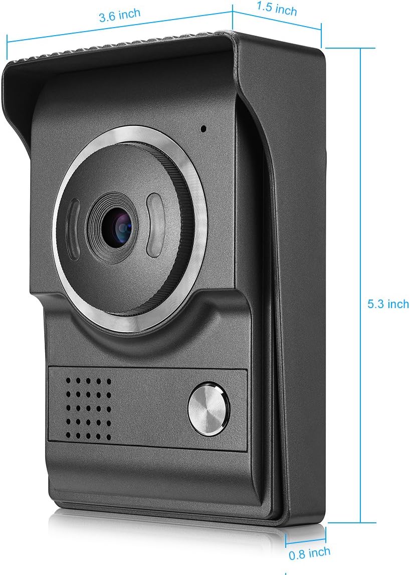 Wired 7 Inches Video Intercom System with HD Camera X7701