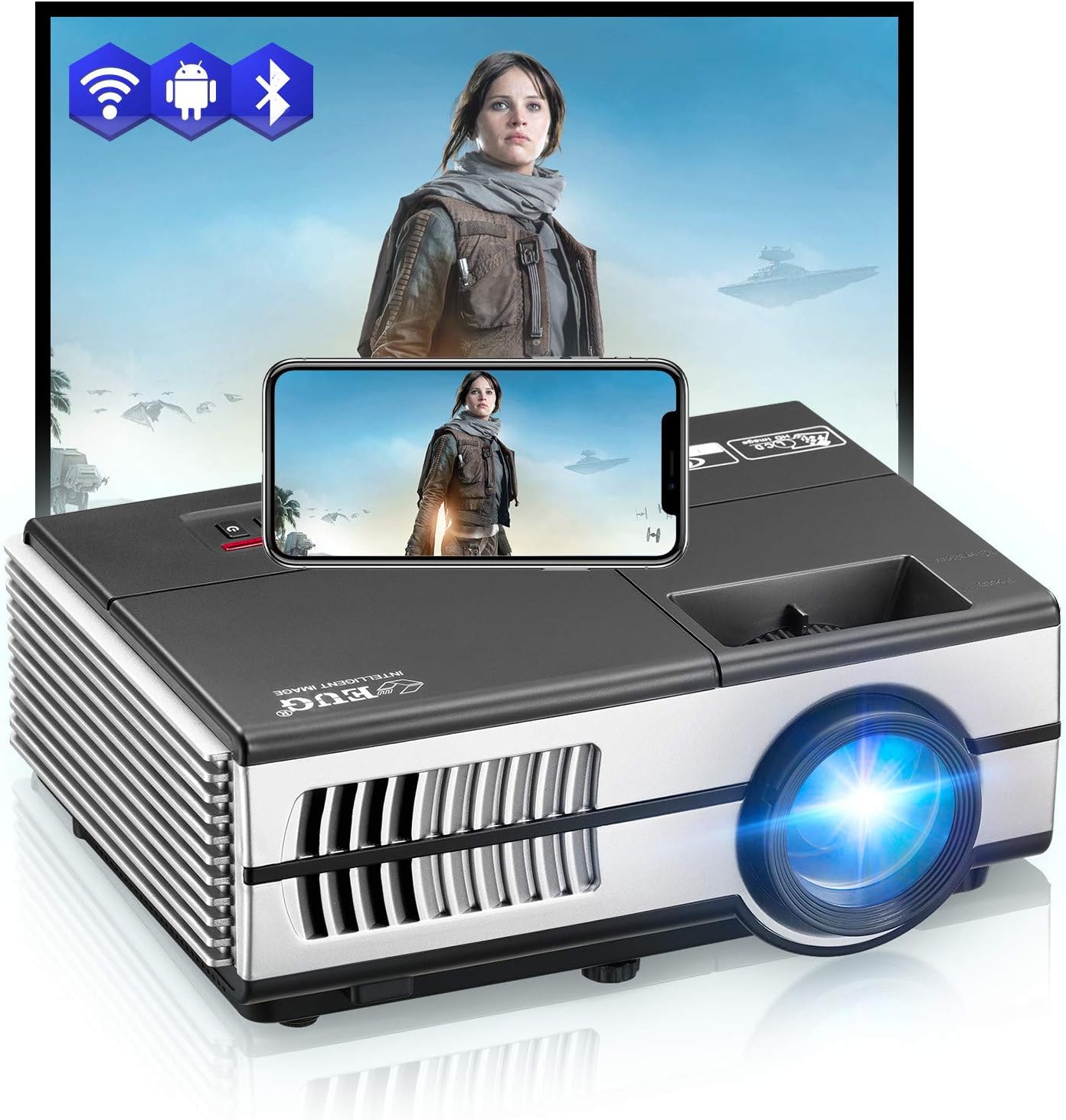 1080P HD 7200 Lumens LCD Projector O958